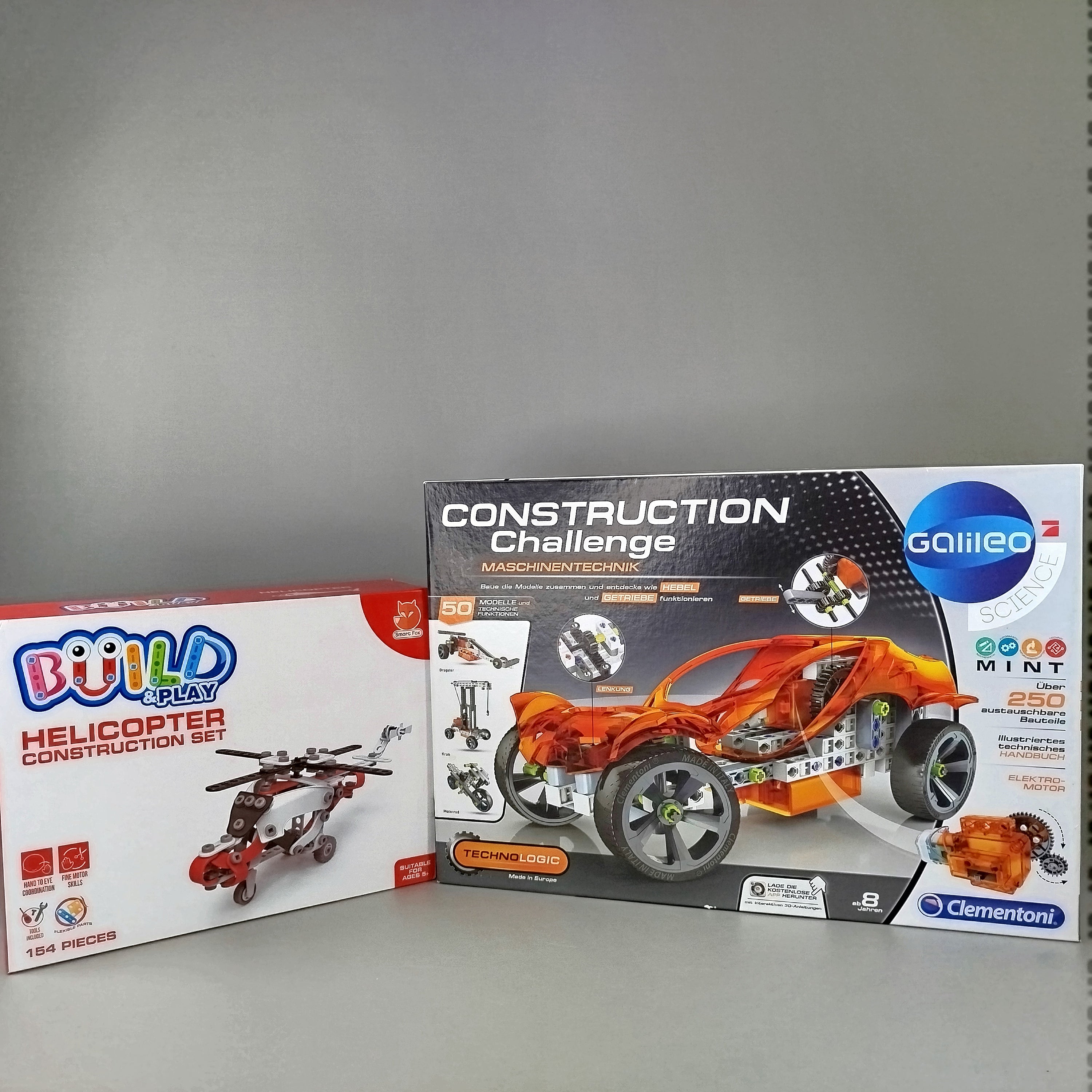 Clementoni Bausatz - Hubschrauber und Auto